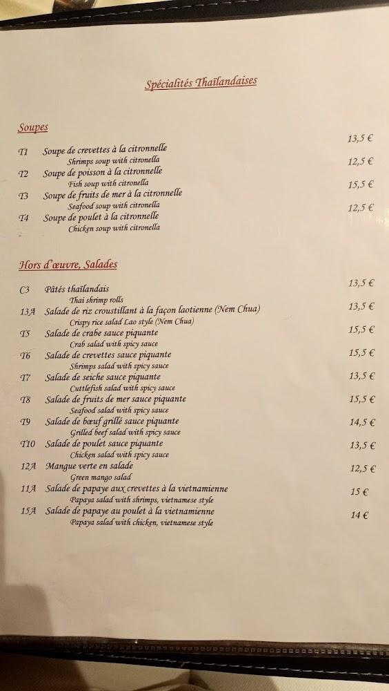 Bangkok Express - Menu Image 1